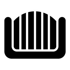 Park fence Solid Icon