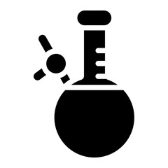 Schlenk flask Solid Icon