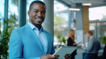 The Professional Man with Tablet