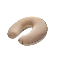 Travel neck pillow with transparent background