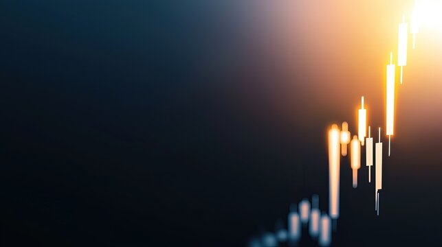 Dynamic Financial Chart Illustrating Market Trends and Price Movements