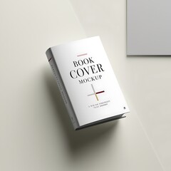 Minimalist and eye catching book cover mockup image