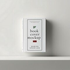 Minimalist and eye catching book cover mockup image