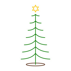 Simple Christmas Tree Lines