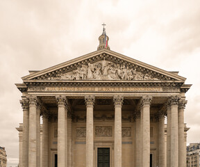Pantheon building in Paris, France.