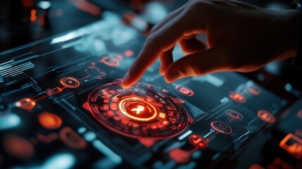 Obraz premium The Touchscreen Interface Display