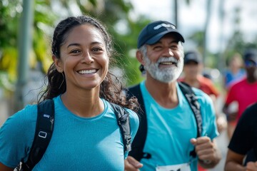 A charity organizes a charity run to raise funds for clean water projects, with runners of all ages participating