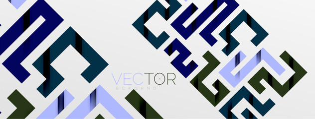 Color bend lines with shadow texture effect. Vector Illustration For Wallpaper, Banner, Background, Card, Book Illustration, landing page