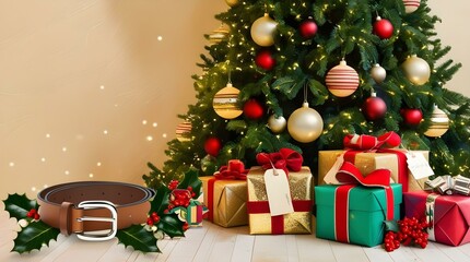 christmas tree with presents
