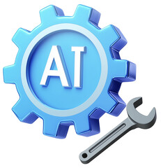 Obraz premium 3D AI 아이콘