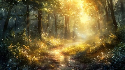 Fototapeta premium Enchanted Forest Path