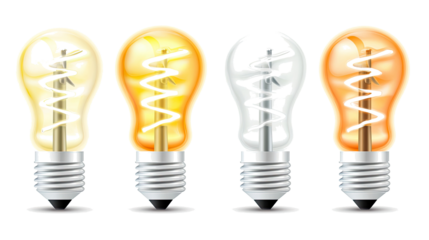 Wind Energy Light Bulbs Featuring a Wind Power Plant Icon Design Generative AI