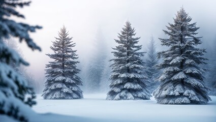 Serene Winter Wonderland Scene Featuring Majestic Snowy Landscapes and Tranquil Atmosphere Perfect for Holiday and Seasonal Promotions