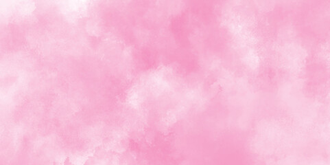 watercolor stain of pink paint with washes of watercolor, aquarelle paint paper textured canvas of pink soft color stains and splashes, hand painted soft and light cloudy watercolor background.