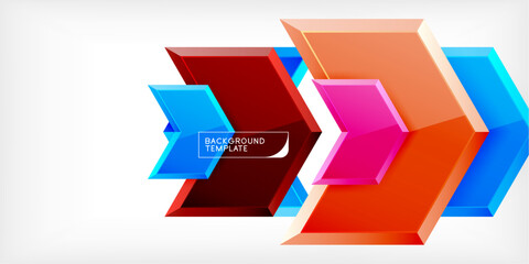 Arrow technology and business concept background. Vector Illustration For Wallpaper, Banner, Background, Card, Book Illustration, landing page