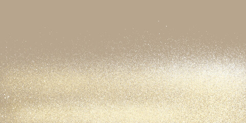 gold Sparkling Lights Festive background with texture. Abstract Christmas twinkled bright bokeh defocused and Falling stars.