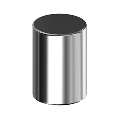 3d render of metallic chrome object graphic icon