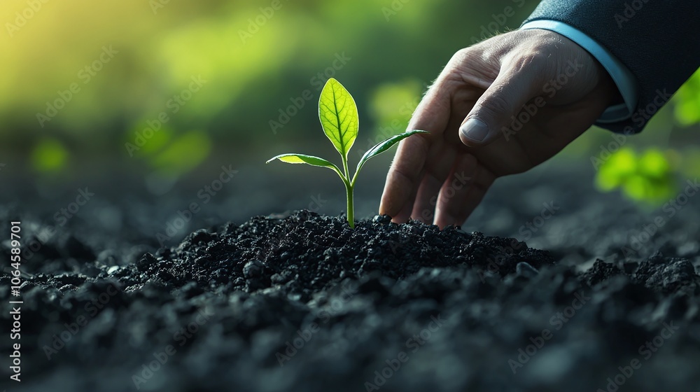 Aufkleber nurturing growth how to cultivate a resilient business mindset through adaptability and continuous l