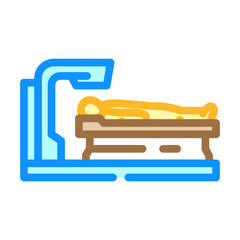 radiation therapy cancer treatment color icon vector. radiation therapy cancer treatment sign. isolated symbol illustration