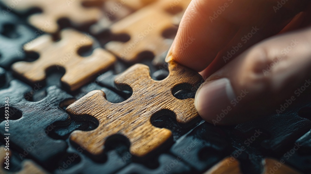 Poster Unlocking business success how leaders utilize problem-solving skills to piece together strategies for visionary growth