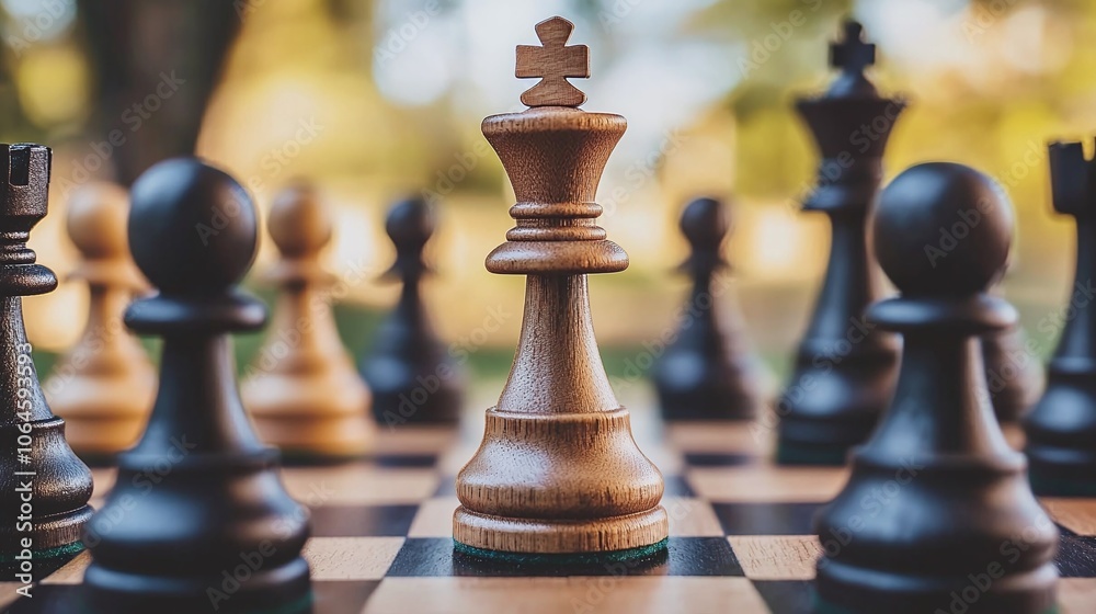 Poster Mastering strategic thinking how bold leaders use chess principles to navigate business risks and opportunities