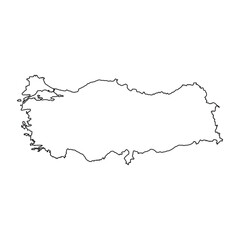 Türkiye Map Illustration Icon