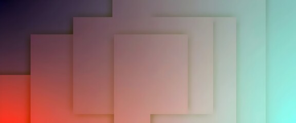 Abstract Geometric Background: Colorful Squares, Layered, Gradient