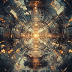 Abstract Concept of Future Connected Society