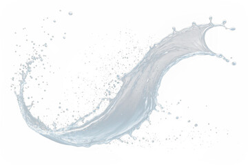 Dynamic High Detailed Water Splash Against on a Transparent Background