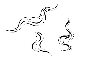 Obraz premium Outline doodle of whirl wind.