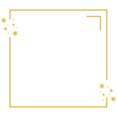 Gold Frame with Sparkle