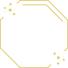 Gold Frame with Sparkle