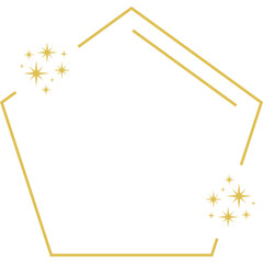 Gold Frame with Sparkle