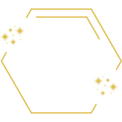 Gold Frame with Sparkle