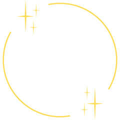 Aesthetic Frame with Sparkle