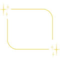 Aesthetic Frame with Sparkle