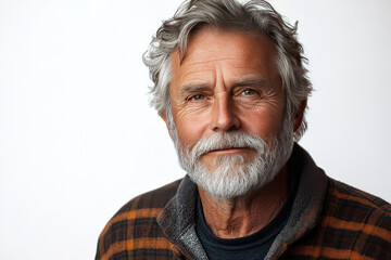 Wise and Happy A Portrait of a Content Old Man