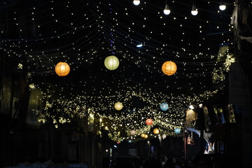 Lights Decoration During the Festival of Diwali in Old Delhi