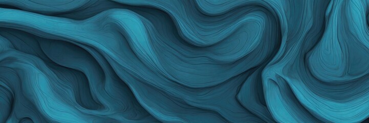Abstract organic Cyan lines illustration wallpaper background