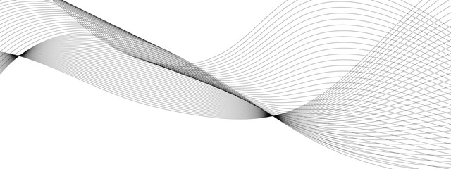 Gray and white wave background with flowing particles. Digital future technology concept. Vector illustration