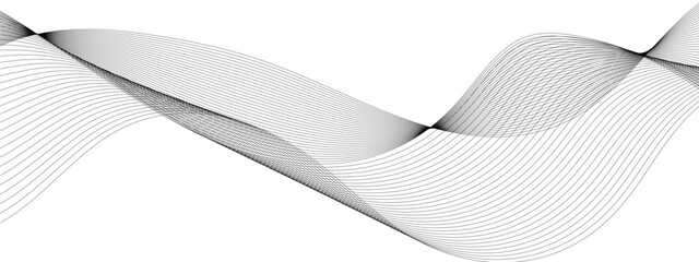 Gray and white wave background with flowing particles. Digital future technology concept. Vector illustration