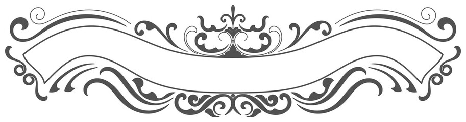 Vintage frame, classic pattern Border for vintage text on white background