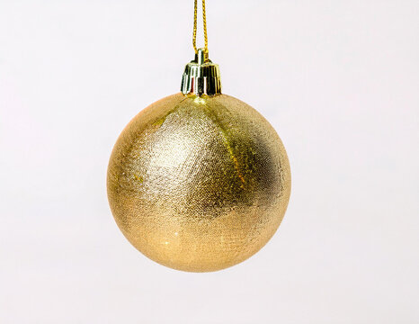 golden christmas ball