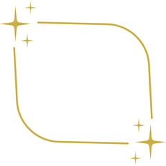 Aesthetic Frame with Sparkle