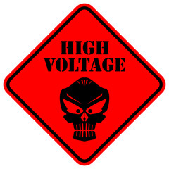 Danger, High Voltage, sign vector