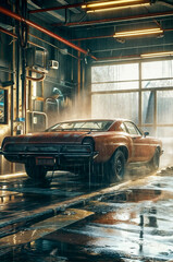 Obraz premium Get Your Car Sparkling Clean Advertisement Poster