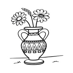 flower book cup silhouette black vector