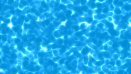 Realistic blue water wave texture, horizontal composition