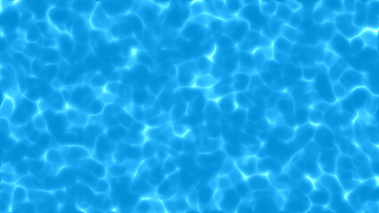 Realistic blue water wave texture, horizontal composition