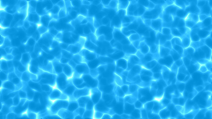 Obraz premium Realistic blue water wave texture, horizontal composition